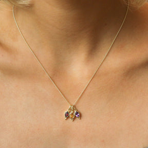 Birthstone Pendant | Gold-plated brass