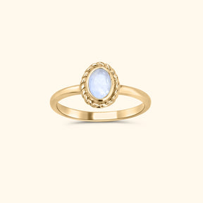 Juni maansteen - Birthstone ring
